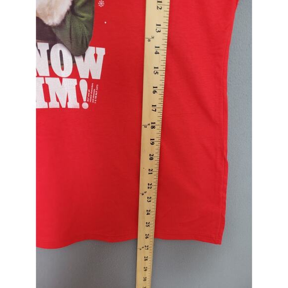 Elf Santa! I Know Him! Buddy Funny Christmas T-Shirt Womens Size Large - Picture 4 of 7